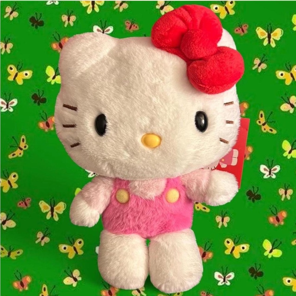 Hello Kitty Japan Plush - Pink Outfit with Red Bow